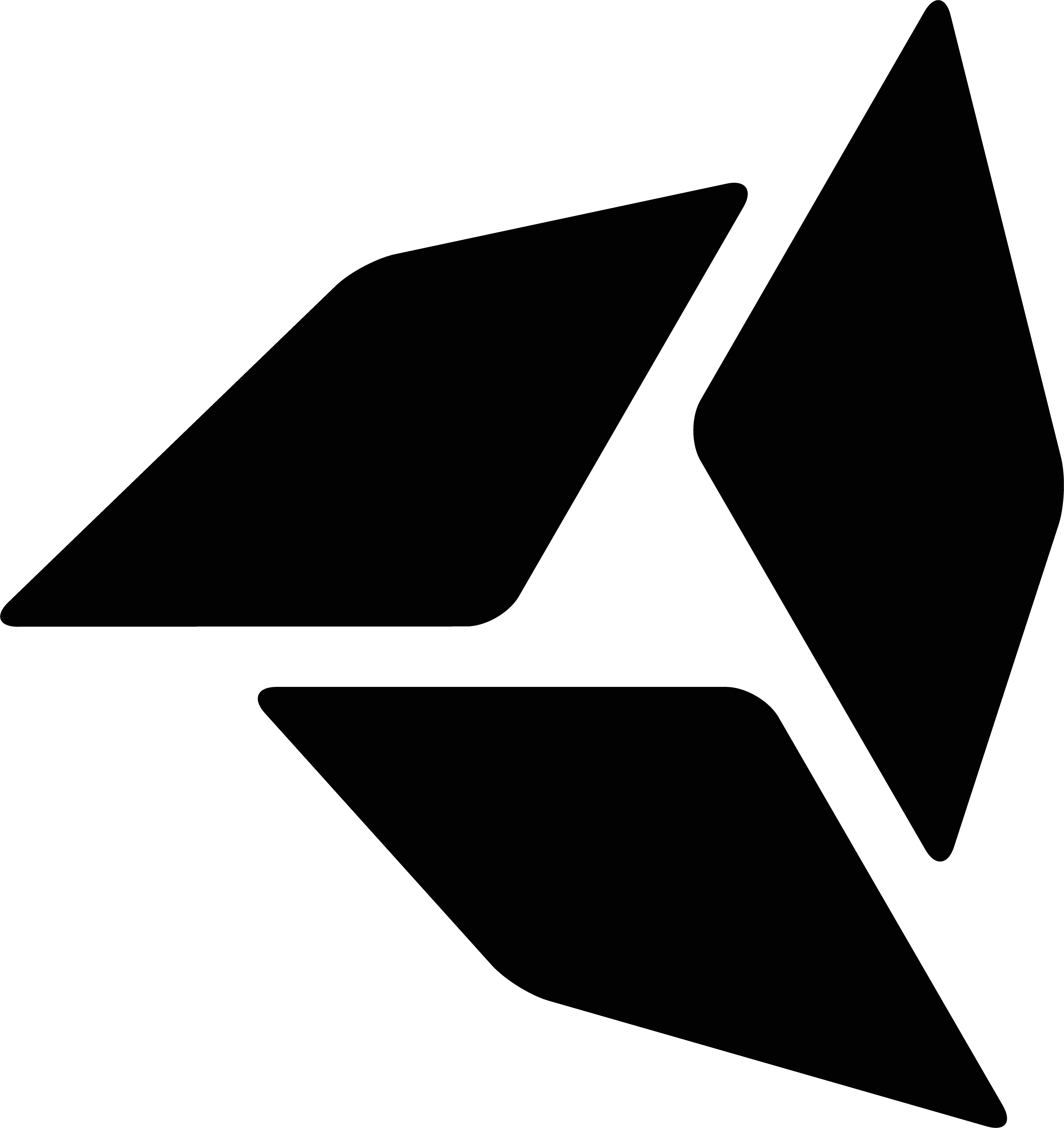 Nexufend logo, Black on white background